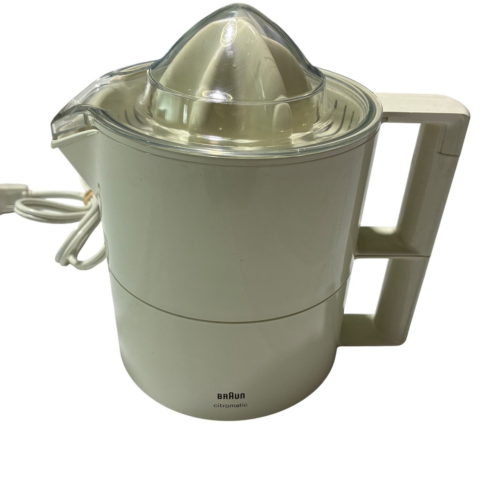 Braun Citromatic Juicer MPZ 4173 Vintage White Electric Juice Health Fresh Works